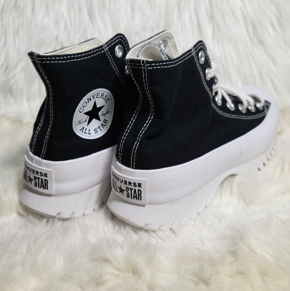Converse Chuck Taylor All Star High Top Black White Women 8.5 / Men 6.5 - Picture 3 of 7